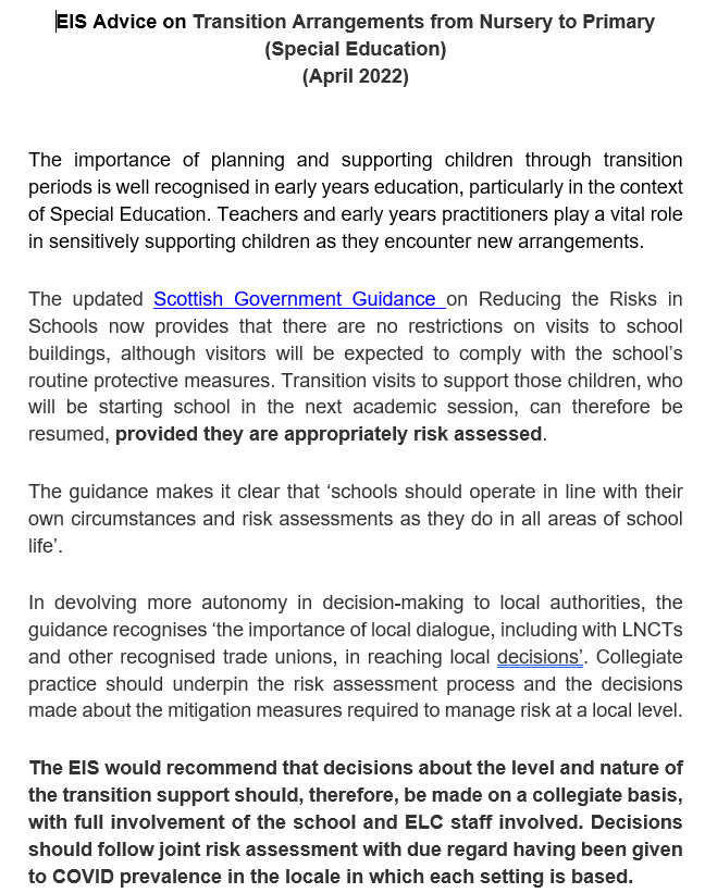 Secondary Guidance